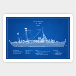 Duane wpg-33 United States Coast Guard Cutter - ABD Magnet